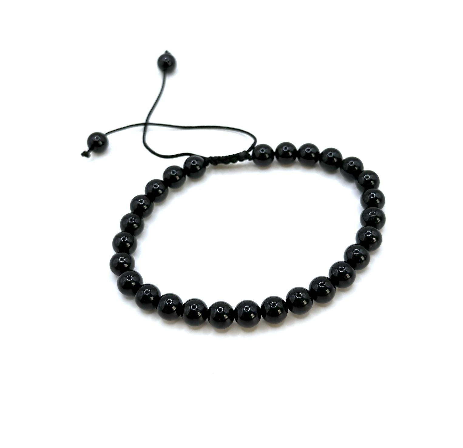 Pulsera de Protección y Anclaje - Ajustable con Turmalina Negra - Mundo Tibet