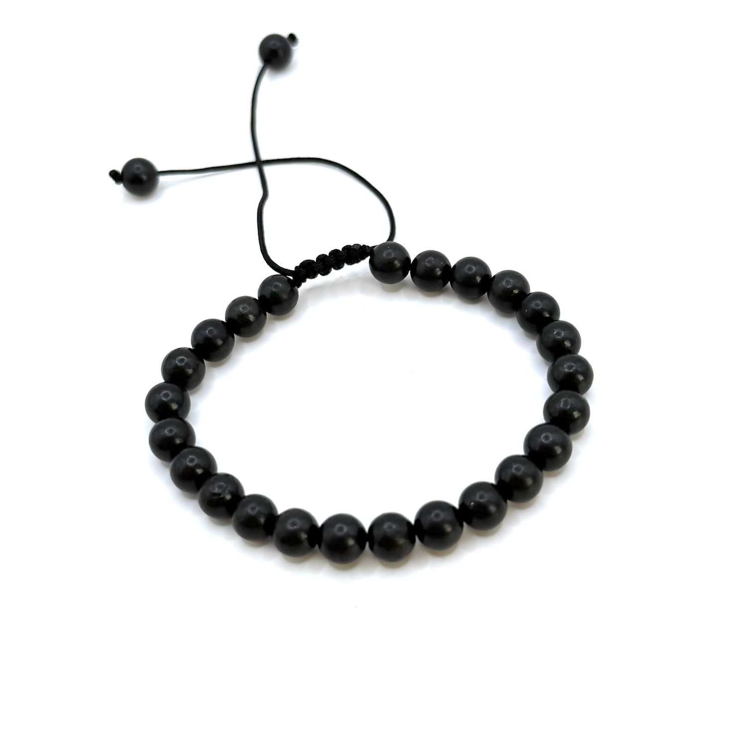 Pulsera de Protección y Energía - Ajustable - Shungita - Mundo Tibet