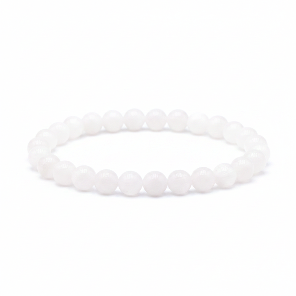 Bracelet Selene en Sélénite - univers tibet