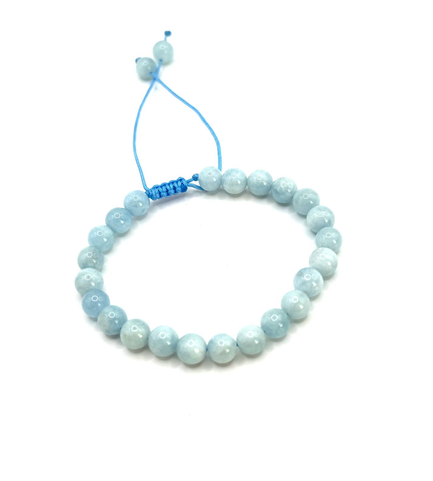 Pulsera de Serenidad y Comunicación - Ajustable - Água-Marinha - Mundo Tibet