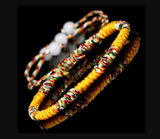 Pulsera tibetana de Buda, amuleto amarillo - Mundo Tibet