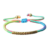Pulsera Tibetana Budista Trenzada a Mano, Amuleto Arcoíris - Mundo Tibet
