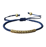 Pulsera Tibetana Budista Trenzada a Mano, Talismán Azul Marino - Mundo Tibet