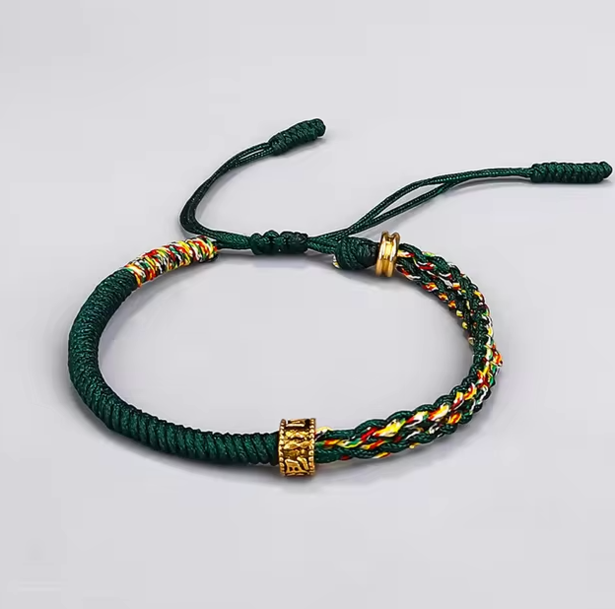 Pulsera Tibetana de Mala - Verde - Mundo Tibet