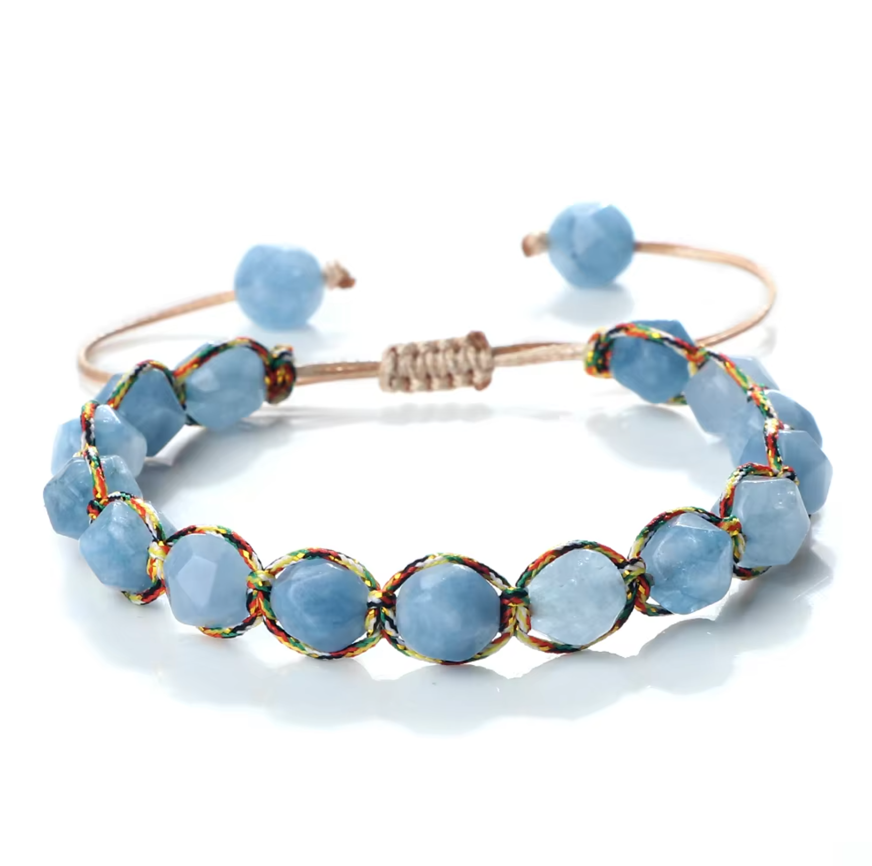 Pulsera Tibetana de Tejido en Color Turquesa - Mundo Tibet