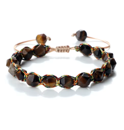 Pulsera Tibetana de Tejido de Ojo de Tigre - Mundo Tibet