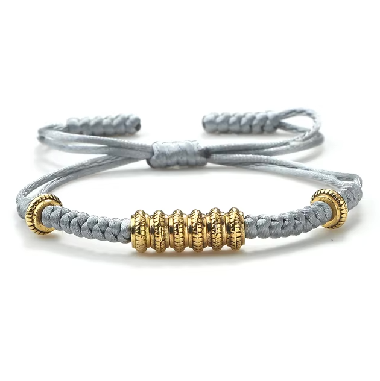 Pulsera Tibetana de las 7 Fortunas Gris - Mundo Tibet