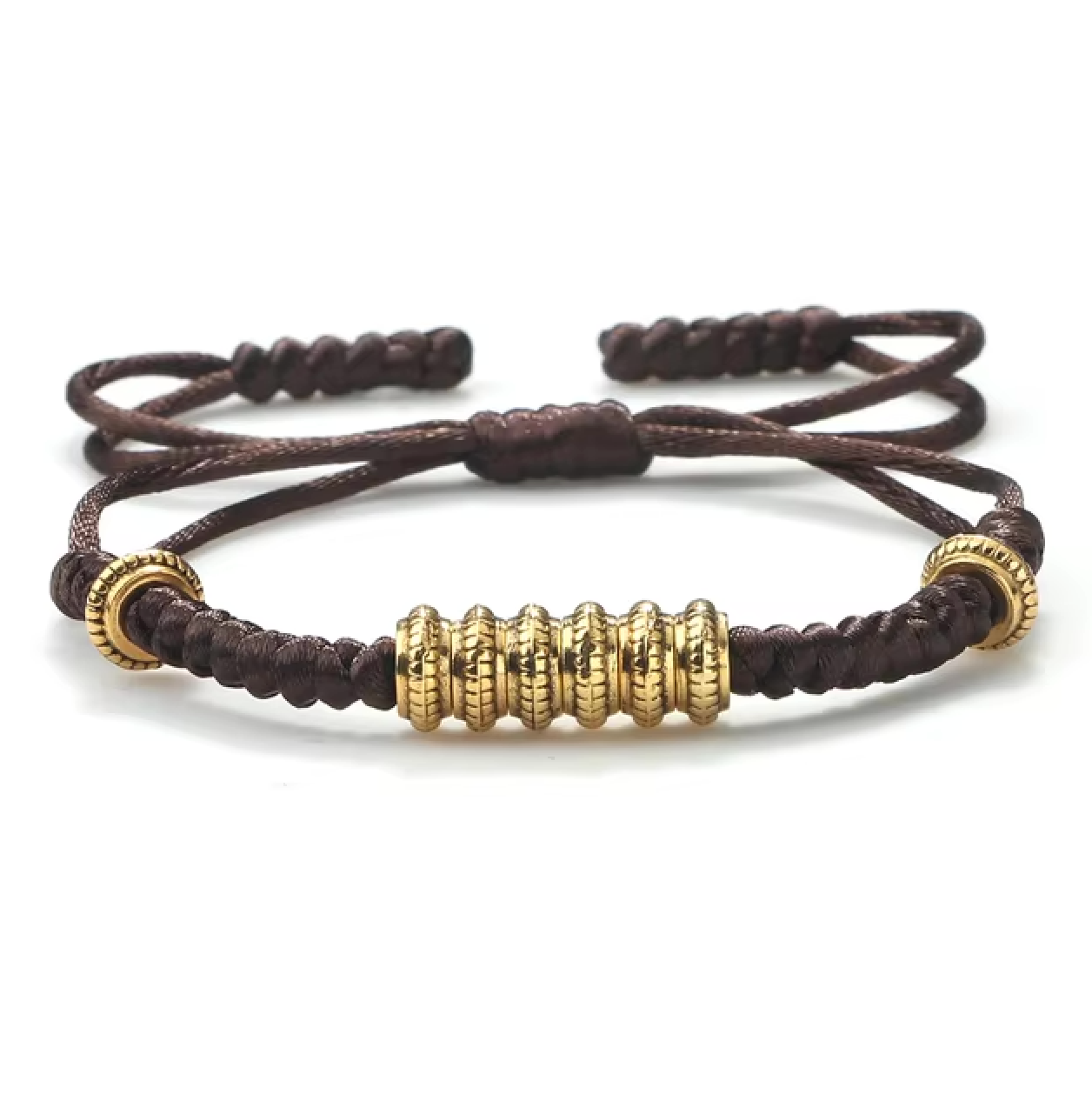 Pulsera Tibetana de las 7 Oportunidades Marrón - Mundo Tibet