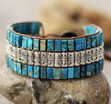 Pulsera Tibetana de Sabiduría de Turquesa - Mundo Tibet