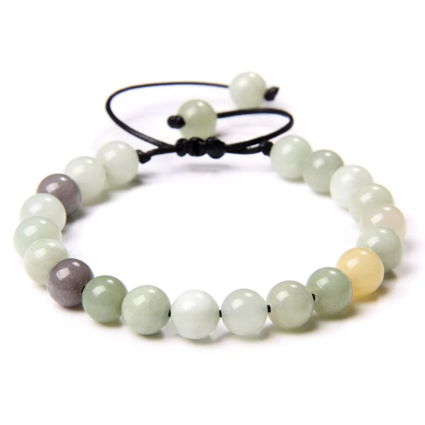 Pulsera de Tejido con Amuletos de Calcedonia - Mundo Tibet