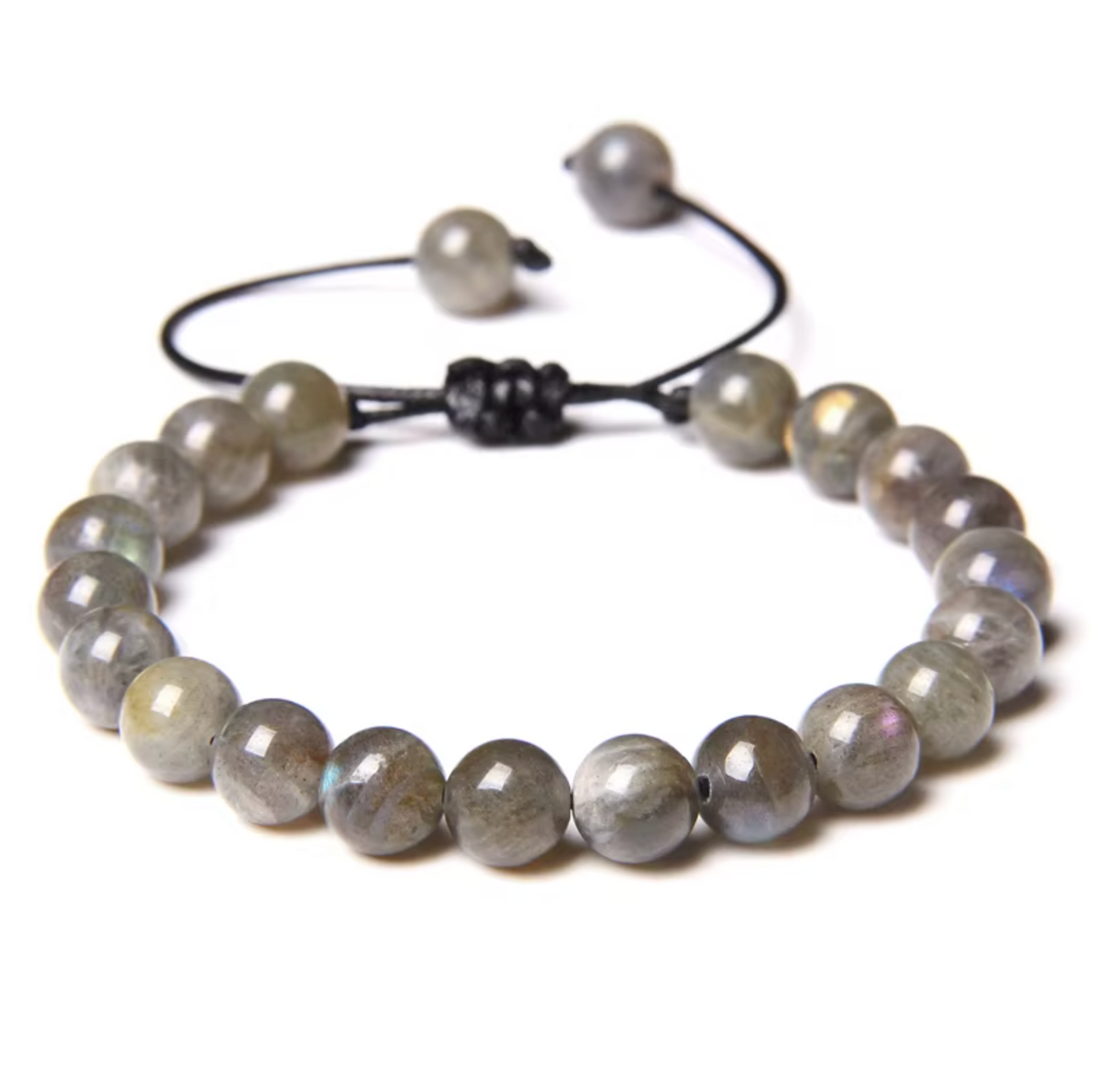Pulsera Tejida de Buena Suerte con Labradorita - Mundo Tibet