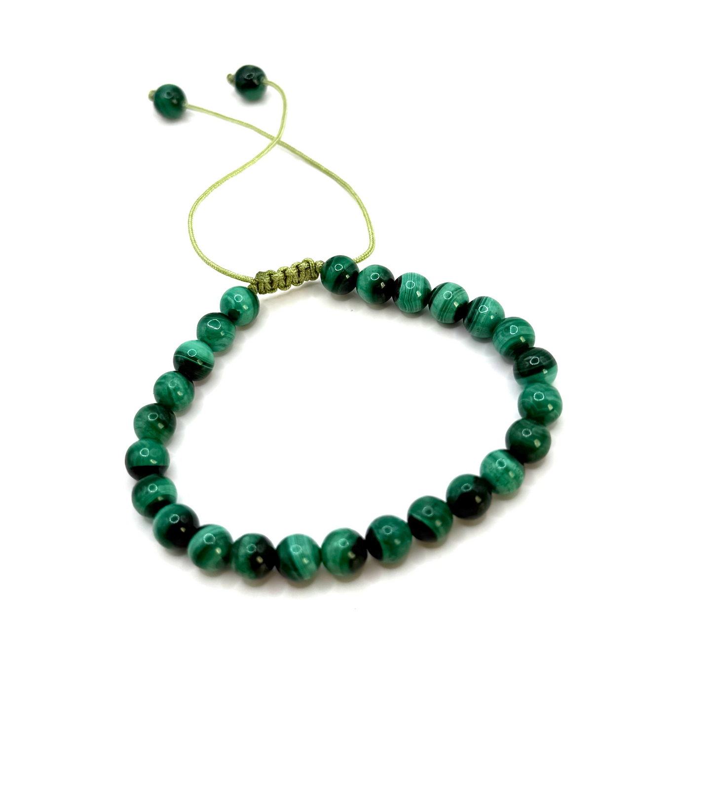 Pulsera de Transformación y Protección - Ajustable en Malachite - Mundo Tibet