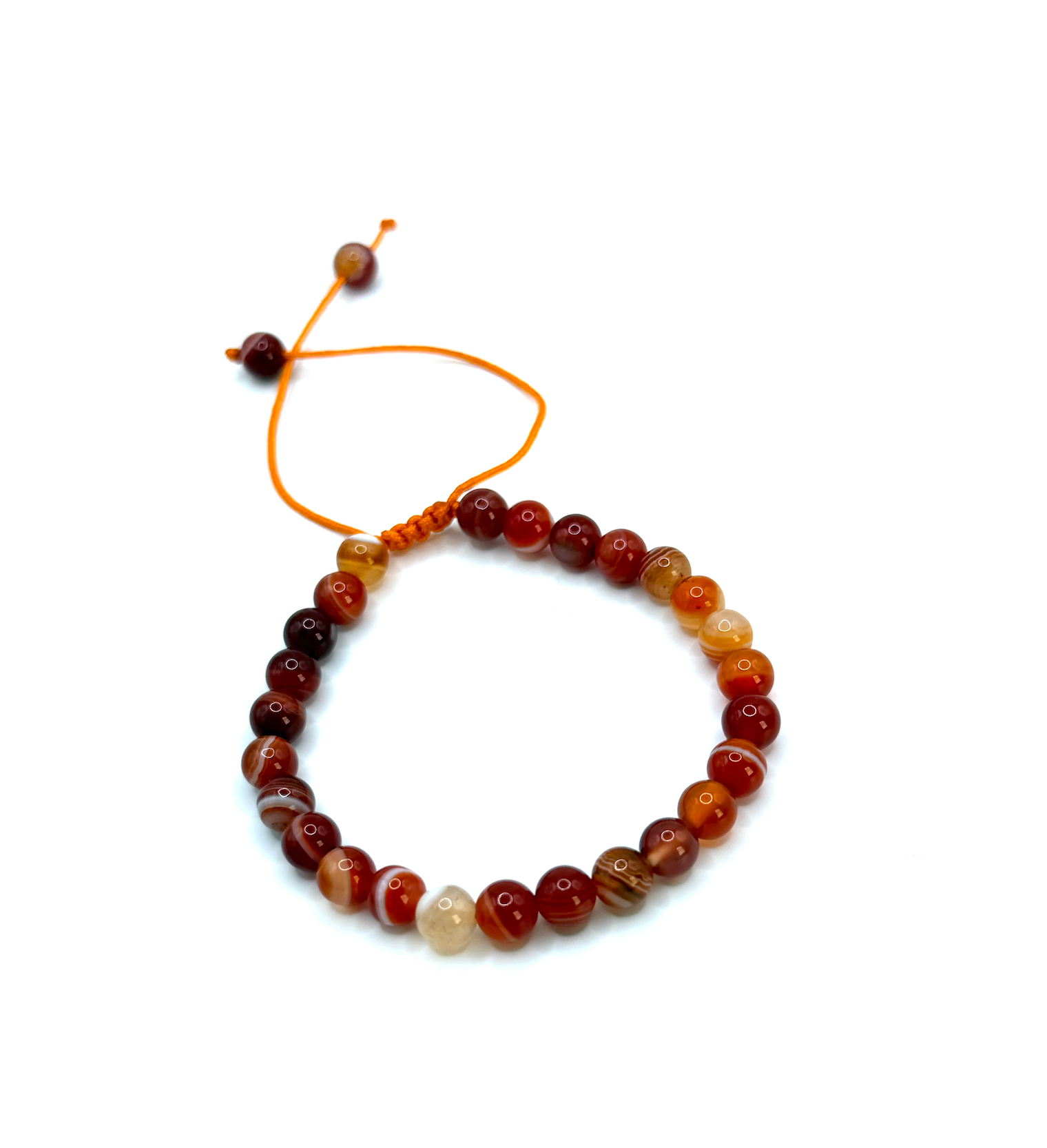 Pulsera de Vitalidad y Confianza - Ajustable en Cornalina - Mundo Tibet