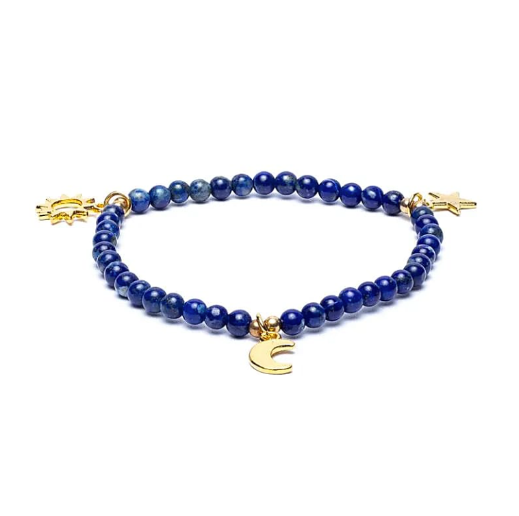 Pulsera de Lápiz Lazuli - Sistema Solar - Mundo Tibet