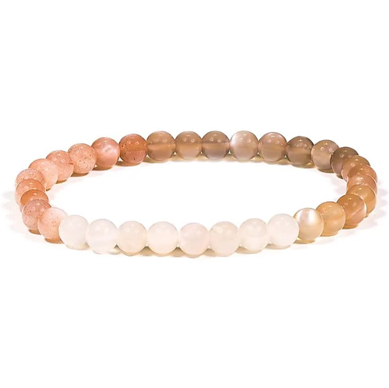 Pulsera de Piedra de Luna – Emociones suaves, sueños tranquilos y equilibrio femenino - Mundo Tibet