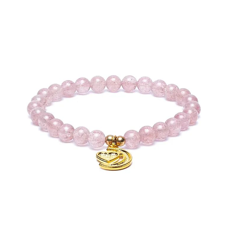 pulsera de cuarzo de fresa - Mundo Tibet