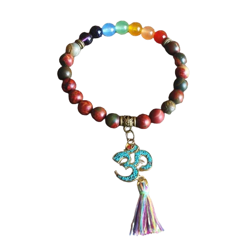 pulsera de 7 chakras Om - Mundo Tibet