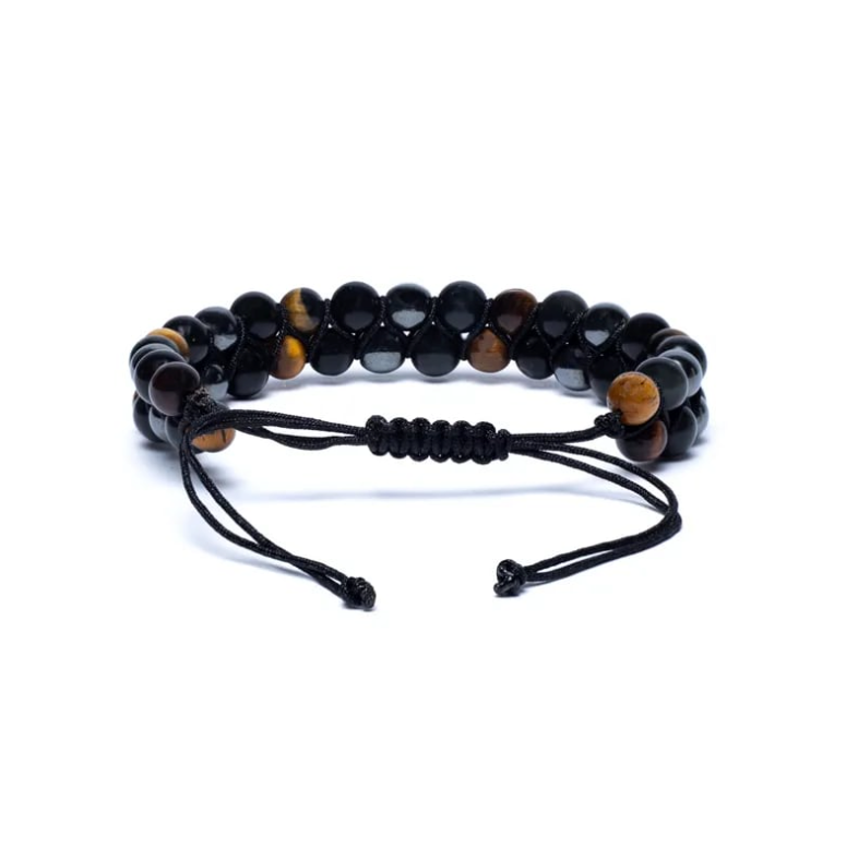 Pulsera Hematita Obsidiana Ojo de Tigre