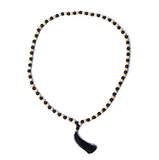 Mala de Madera de Tulsi y Piedras de Lava