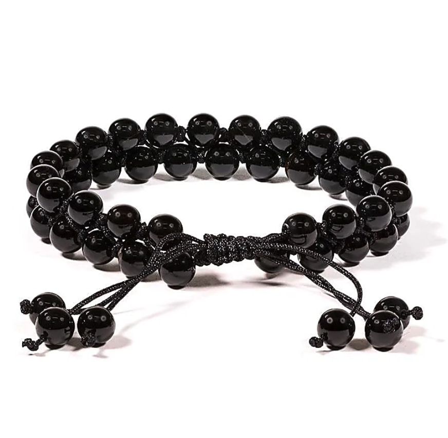 pulsera de ágata negra - Mundo Tibet