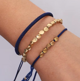 Pulseras Tibetanas de la Suerte - Set de 3 Azul Marino