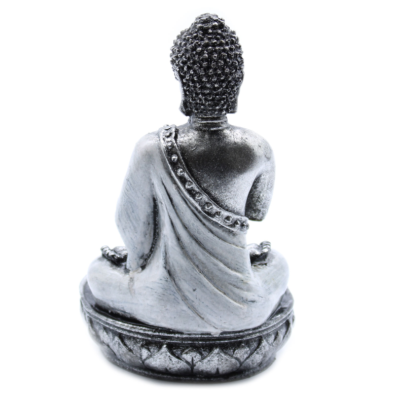 Estatuilla de Buda en Postura de Oración con Velas