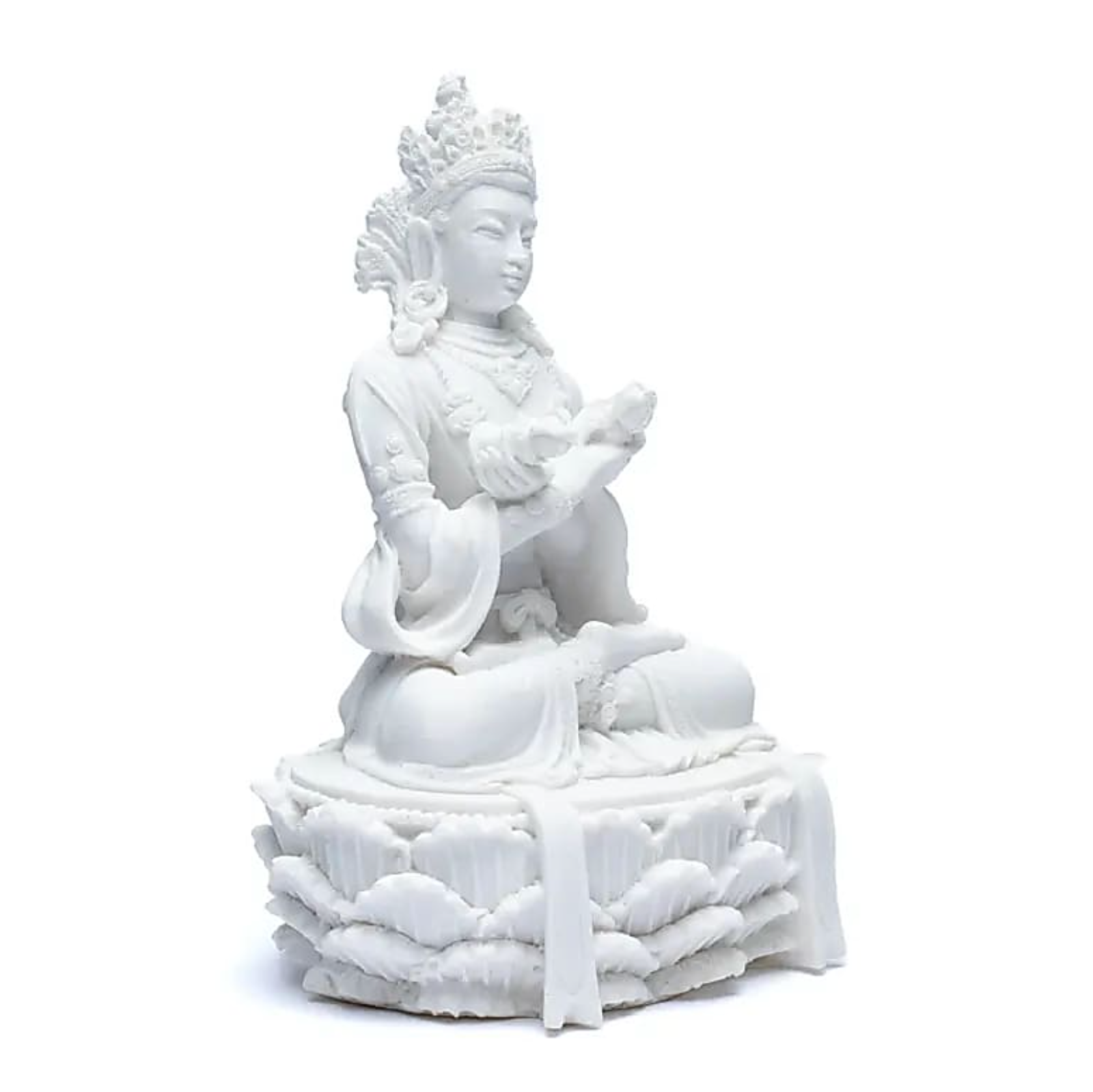 Estatuilla de Buda con Campanilla y Dorje Blanco