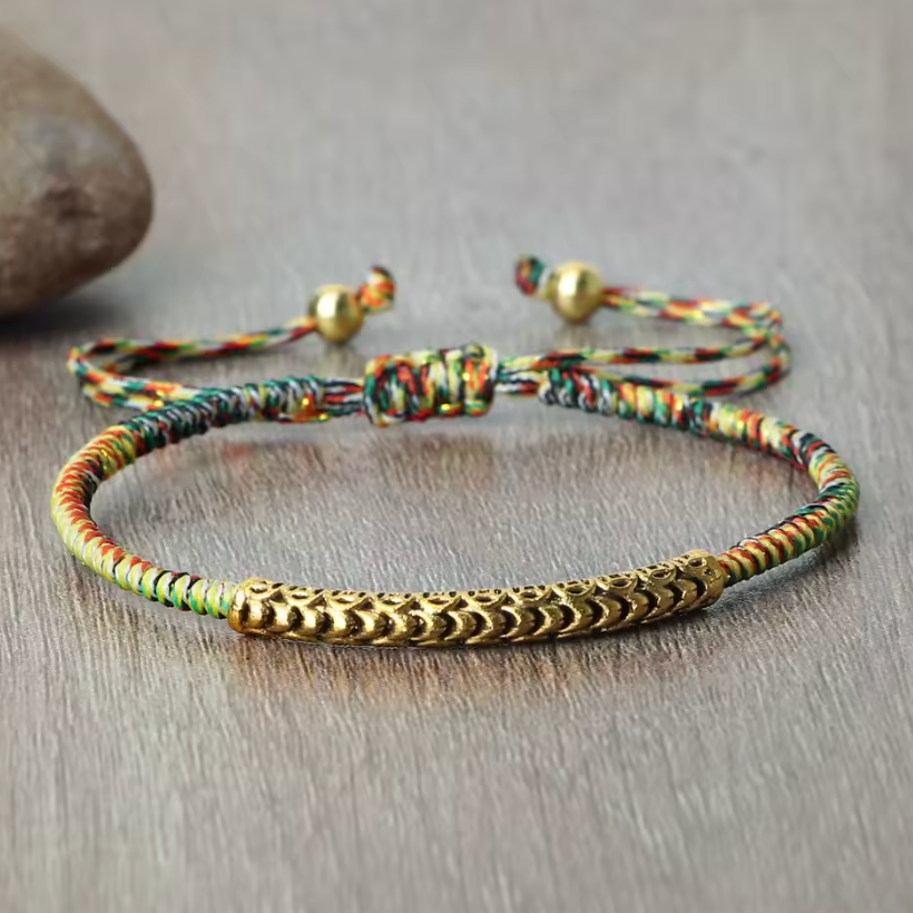 Pulsera Budista de Suerte Multicolor