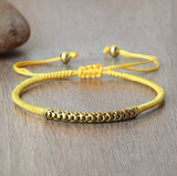 Pulsera Budista de Suerte Amarilla