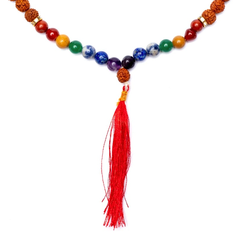 Mala de 108 Perlas Chakra Rudraksha