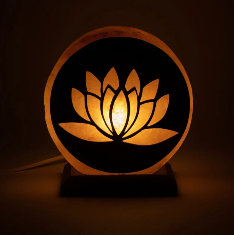 Lámpara de Sal de Flor de Loto - 5000 gr - LED