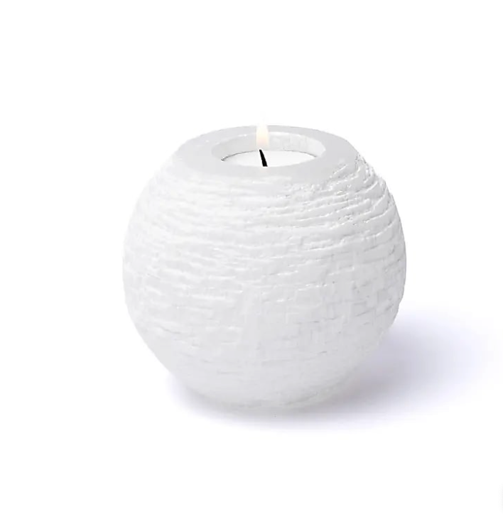 Vela Bola de Nieve de Selenita
