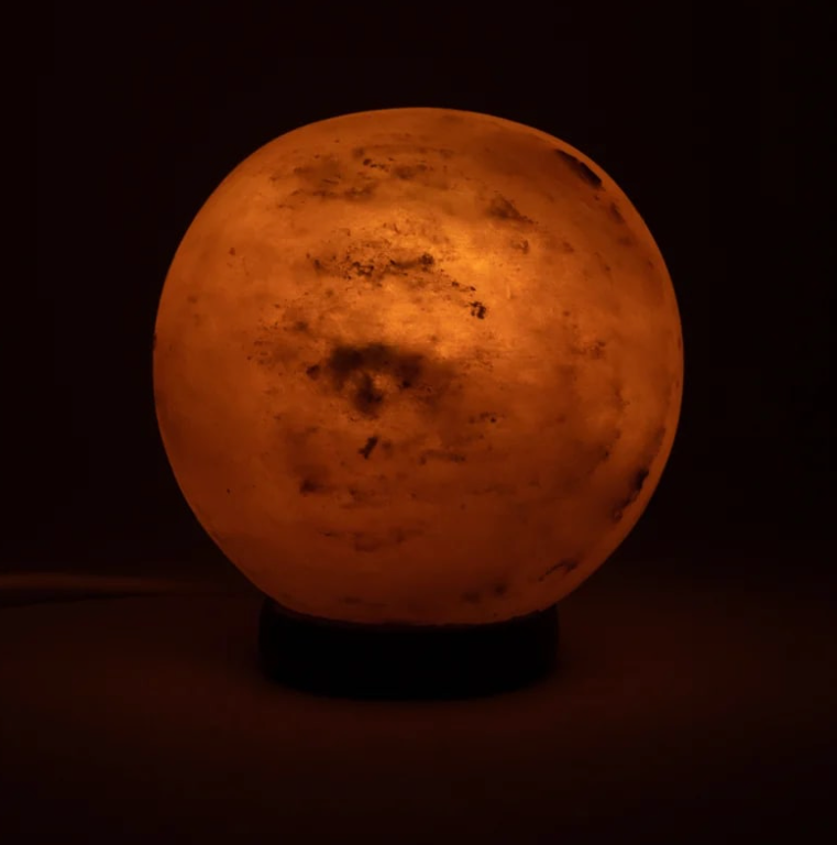 Lámpara de Sal Esfera Naranja - 4000 gr - LED