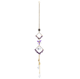 Atrapa Sol con Formas de Diamante y Amatista
