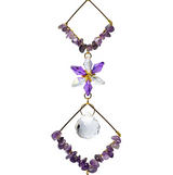Atrapa Sol con Formas de Diamante y Amatista