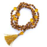 Mala de Rudraksha y Cítrico