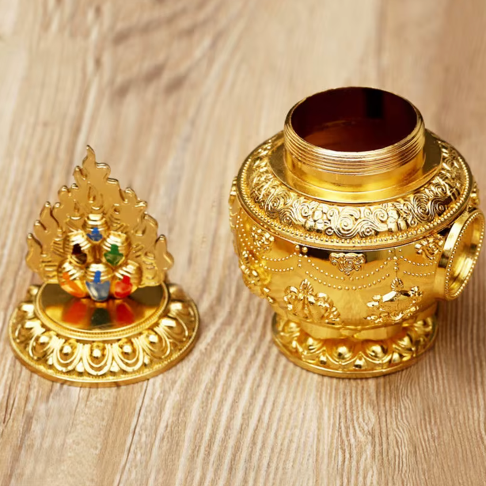 Caja Mani – Recipiente Sagrado para Oraciones y Mantras