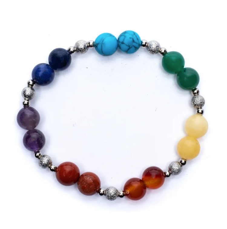 Pulsera de 7 Chakras y Latón