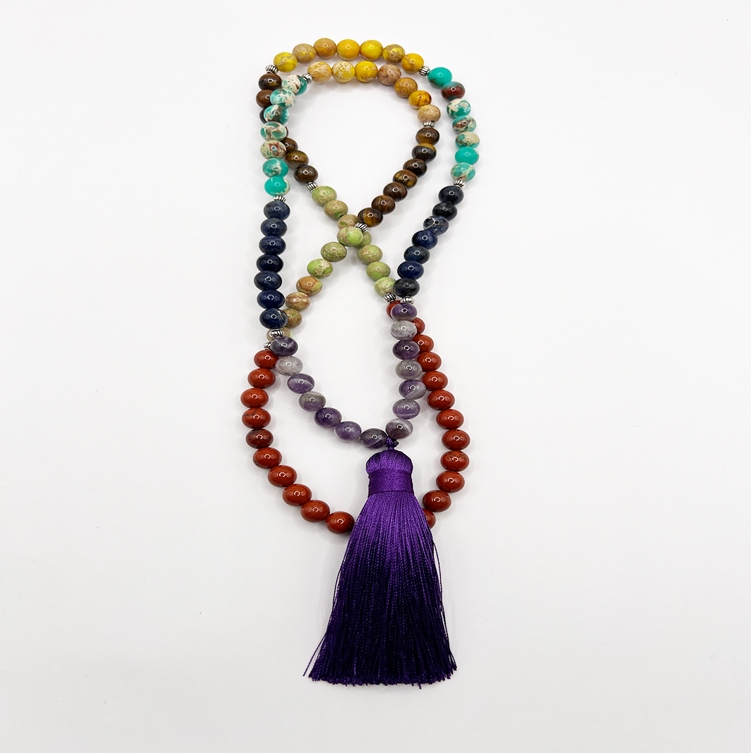 Mala de 7 Chakras con Piedras Naturales