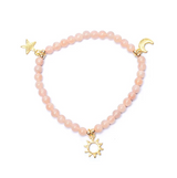 Pulsera de Piedra de Sol Equilibrio Cósmico