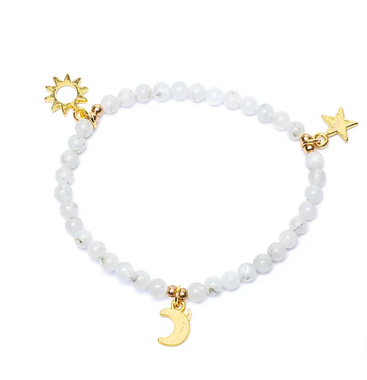 Pulsera Celestial de Piedra de Luna