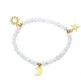 Pulsera Celestial de Piedra de Luna