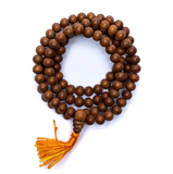 Mala de 108 cuentas de madera de sándalo – Serenidad, Oración y Elevación Espiritual