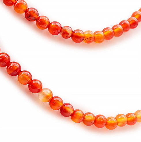 Collier Flamme Vitale – Cornaline - univers tibet