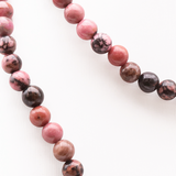 collier boules rhodonite - univers tibet