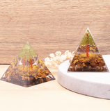 Tournillo de Orgón Turmalina Negra y Cristal de Roca – Flor de Vida y Protección Energética