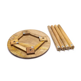 Mesa Mandala de Madera de Mango
