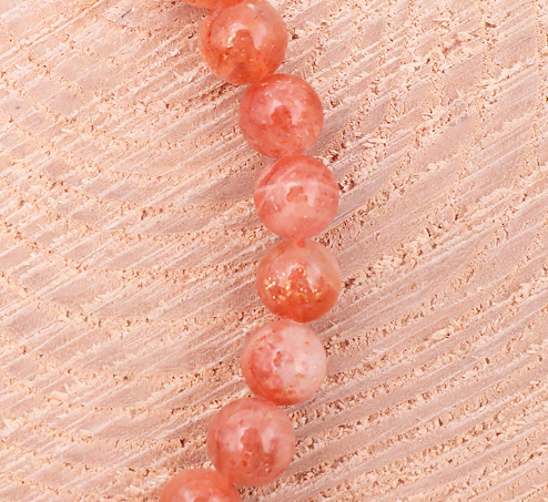 Pulsera Luna Rosa de Piedra Lunar Rosada