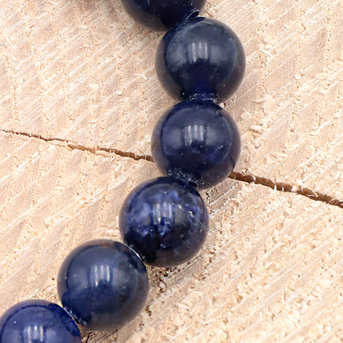 Pulsera de Vishuddha en Sodalita de Brasil