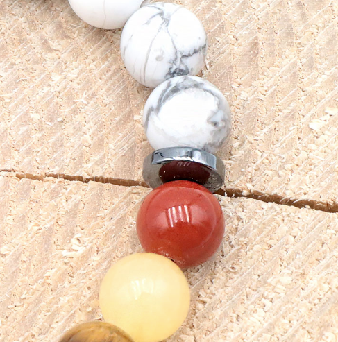 Pulsera 7 Chakras Howlite